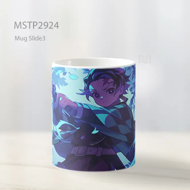 Tanjiro Pedang Api Biru Mug MSTP2924 - All-side / Desain