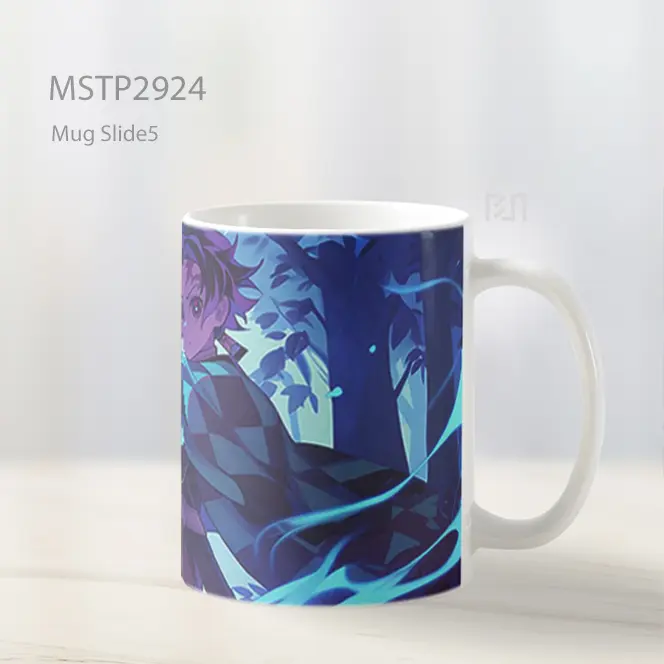 Tanjiro Pedang Api Biru Mug MSTP2924 - All-side / Desain