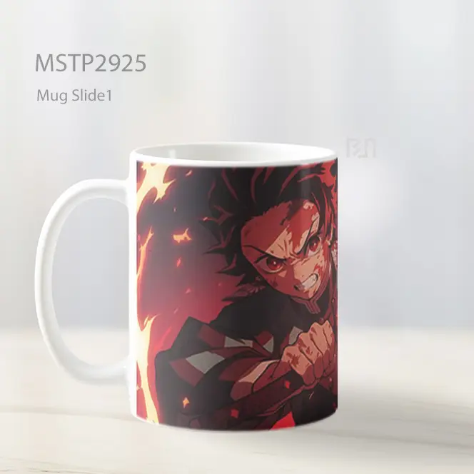 Tanjiro Pedang Api Mug MSTP2925 - All-side / Desain