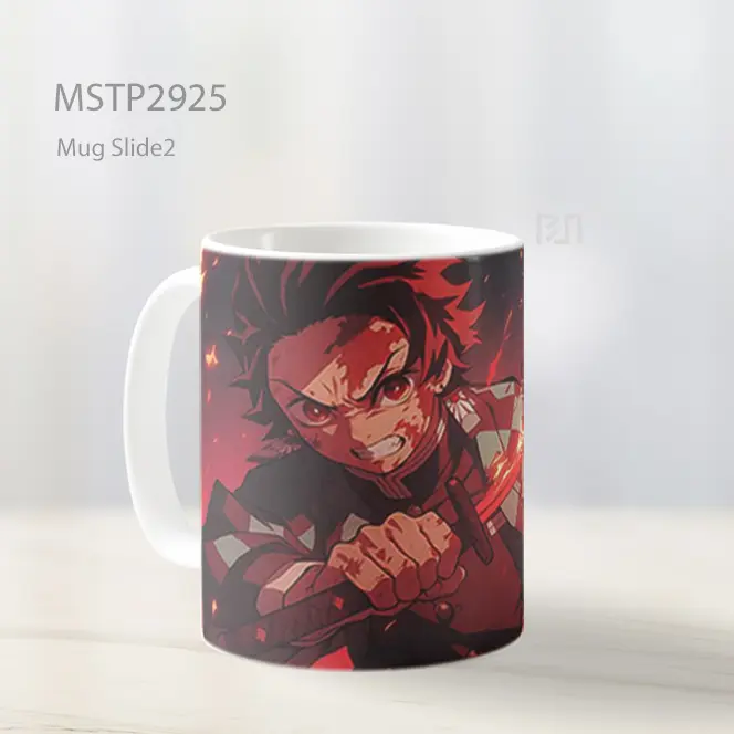 Tanjiro Pedang Api Mug MSTP2925 - All-side / Desain