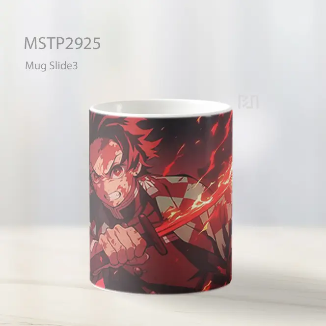 Tanjiro Pedang Api Mug MSTP2925 - All-side / Desain