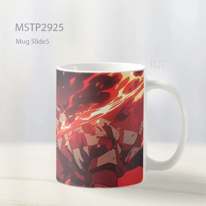 Tanjiro Pedang Api Mug MSTP2925 - All-side / Desain
