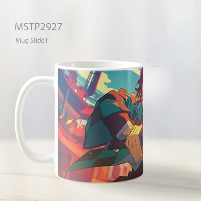Tanjiro Pedang Siap Mug MSTP2927 - All-side / Desain