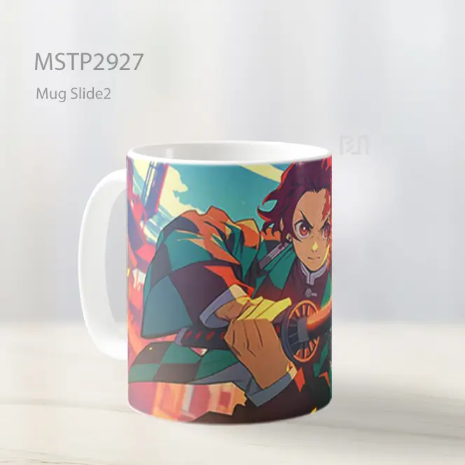 Tanjiro Pedang Siap Mug MSTP2927 - All-side / Desain