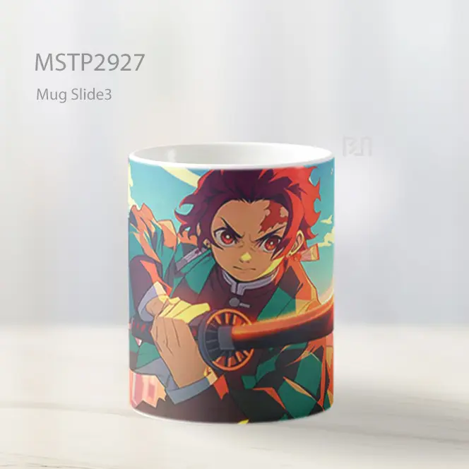 Tanjiro Pedang Siap Mug MSTP2927 - All-side / Desain