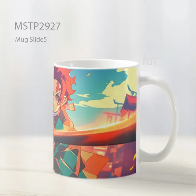 Tanjiro Pedang Siap Mug MSTP2927 - All-side / Desain