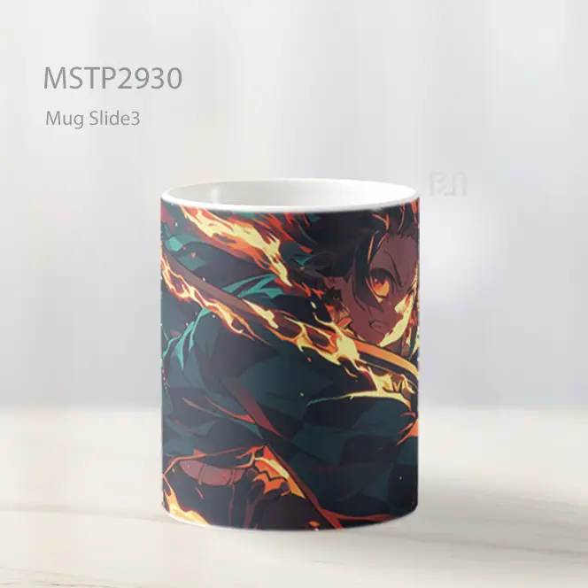 Tanjiro Pernapasan Api Mug MSTP2930 - All-side / Desain