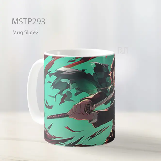 Tanjiro Pertarungan Intens Mug MSTP2931 - All-side / Desain