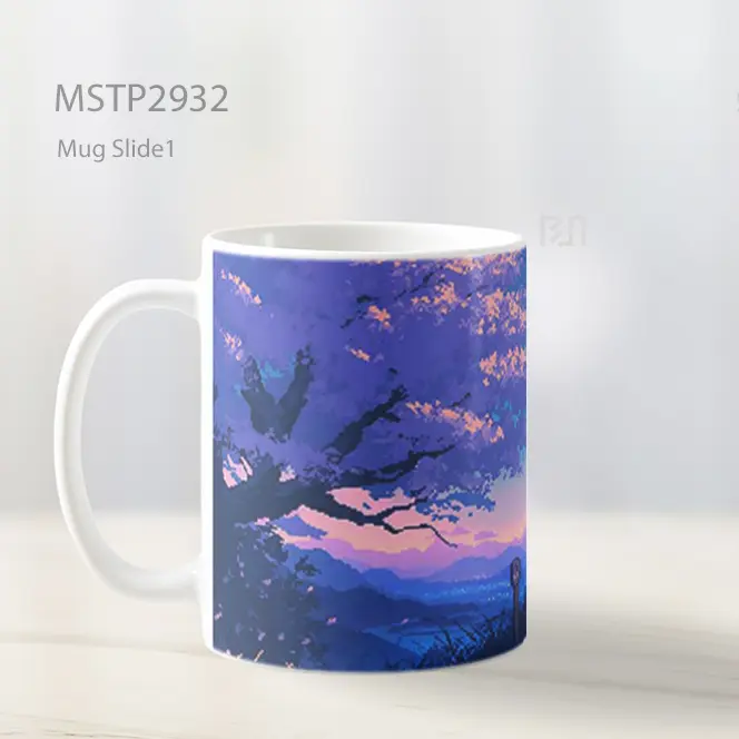 Tanjiro Pixel Jalur Bulan Anime Mug MSTP2932 - All-side / Desain