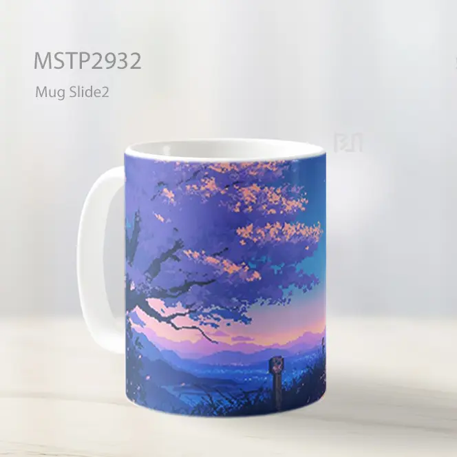 Tanjiro Pixel Jalur Bulan Anime Mug MSTP2932 - All-side / Desain