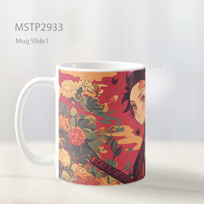 Tanjiro Pola Bunga Demon Slayer Mug MSTP2933 - All-side / Desain