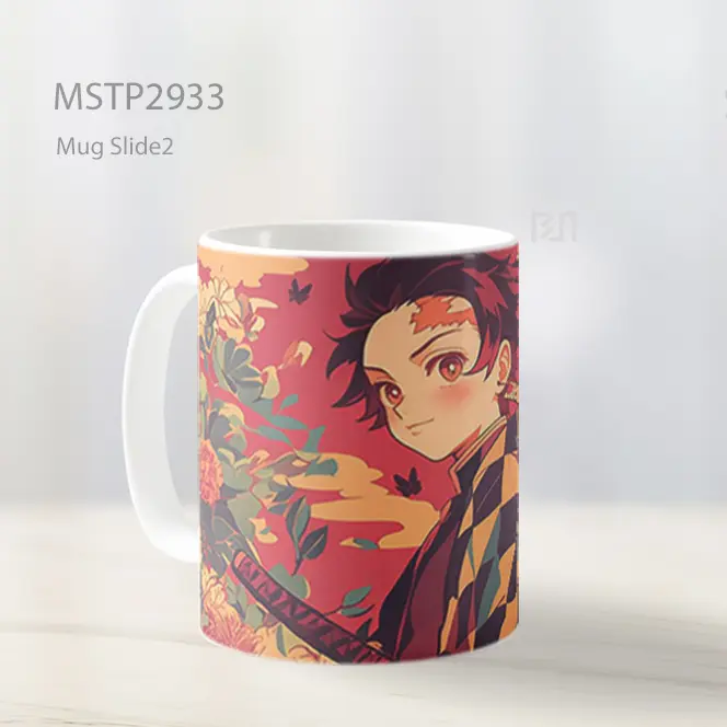 Tanjiro Pola Bunga Demon Slayer Mug MSTP2933 - All-side / Desain