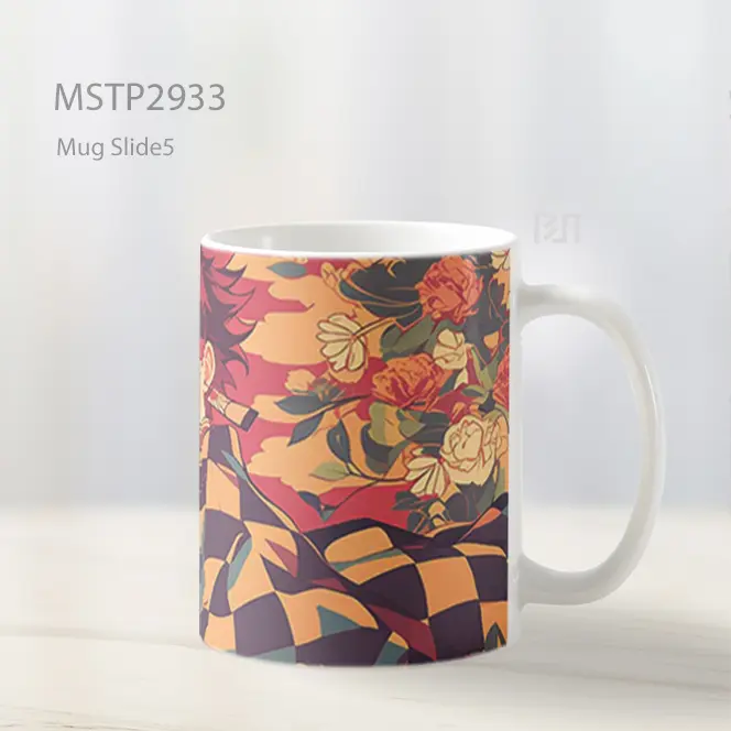 Tanjiro Pola Bunga Demon Slayer Mug MSTP2933 - All-side / Desain