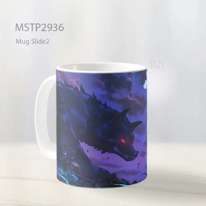 Tanjiro Serigala Bulan Demon Slayer Mug MSTP2936 - All-side / Desain