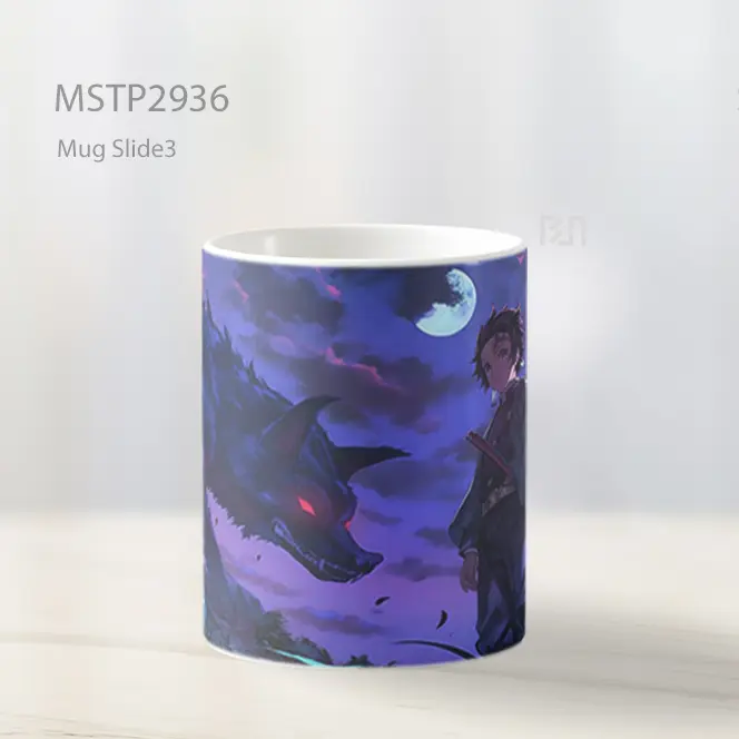Tanjiro Serigala Bulan Demon Slayer Mug MSTP2936 - All-side / Desain