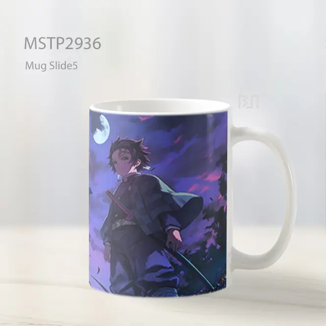 Tanjiro Serigala Bulan Demon Slayer Mug MSTP2936 - All-side / Desain