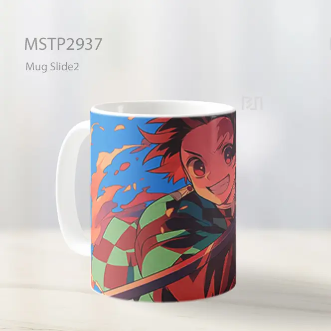 Tanjiro Seruan Pertempuran Mug MSTP2937 - All-side / Desain