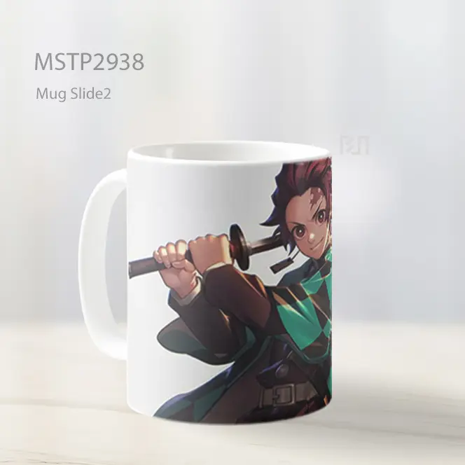 Tanjiro Sword Ready Attack Pose Mug MSTP2938 - All-side / Desain