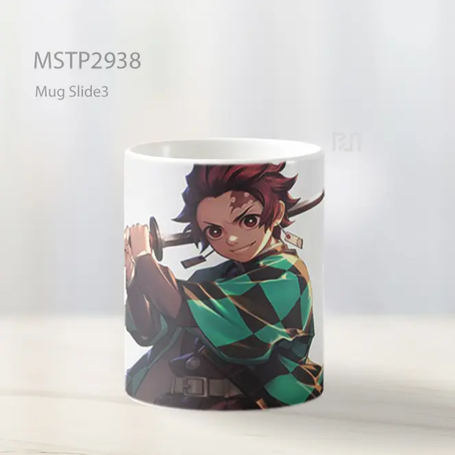 Tanjiro Sword Ready Attack Pose Mug MSTP2938 - All-side / Desain
