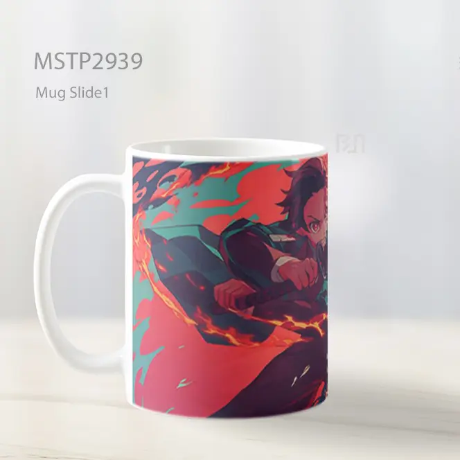 Tanjiro Tebasan Api Demon Slayer Mug MSTP2939 - All-side / Desain