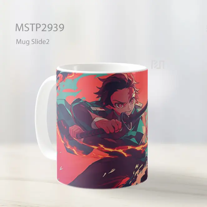 Tanjiro Tebasan Api Demon Slayer Mug MSTP2939 - All-side / Desain