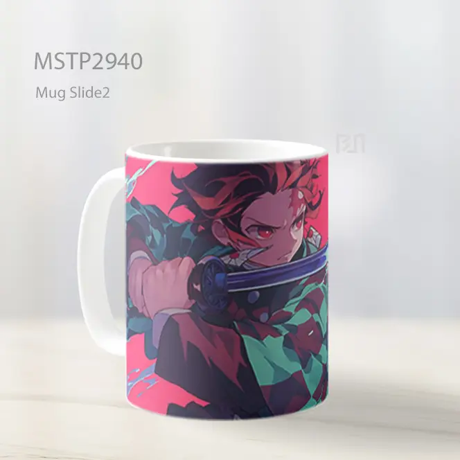 Tanjiro Tebasan Ganas Demon Slayer Mug MSTP2940 - All-side / Desain