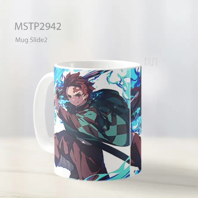 Tanjiro Teknik Pedang Air Mug MSTP2942 - All-side / Desain