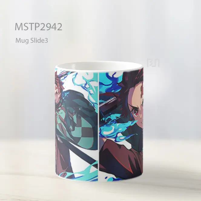 Tanjiro Teknik Pedang Air Mug MSTP2942 - All-side / Desain