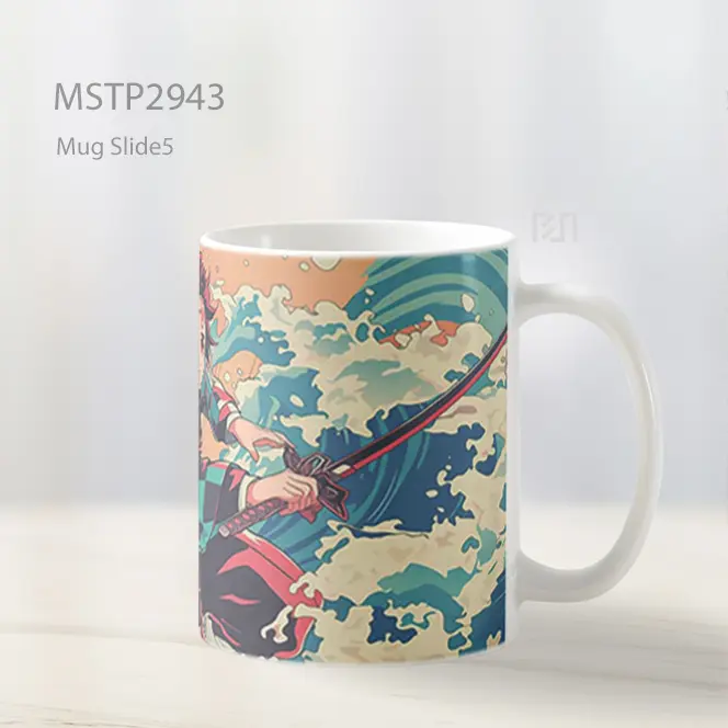 Tanjiro Water Blade Retro Style Mug MSTP2943 - All-side / Desain