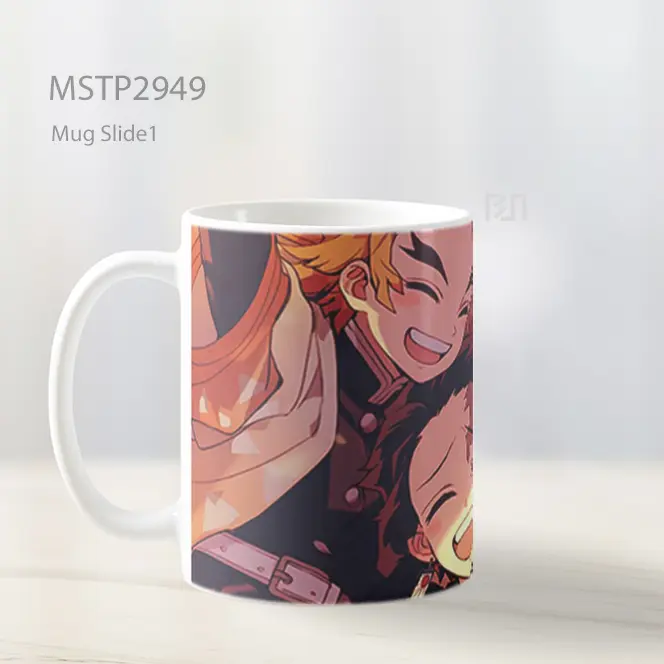 Teman Demon Slayer Bahagia Mug MSTP2949 - All-side / Desain