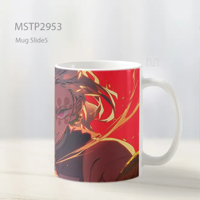 Tengen Uzui Demon Slayer Latar Merah Mug MSTP2953 - All-side / Desain
