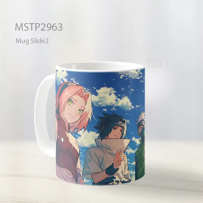Tim Naruto Sasuke Sakura Kakashi Mug MSTP2963 - All-side / Desain
