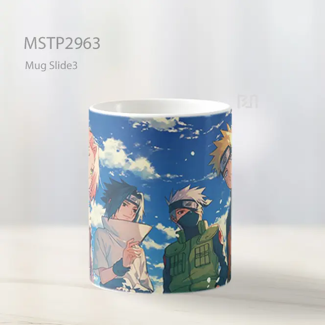 Tim Naruto Sasuke Sakura Kakashi Mug MSTP2963 - All-side / Desain