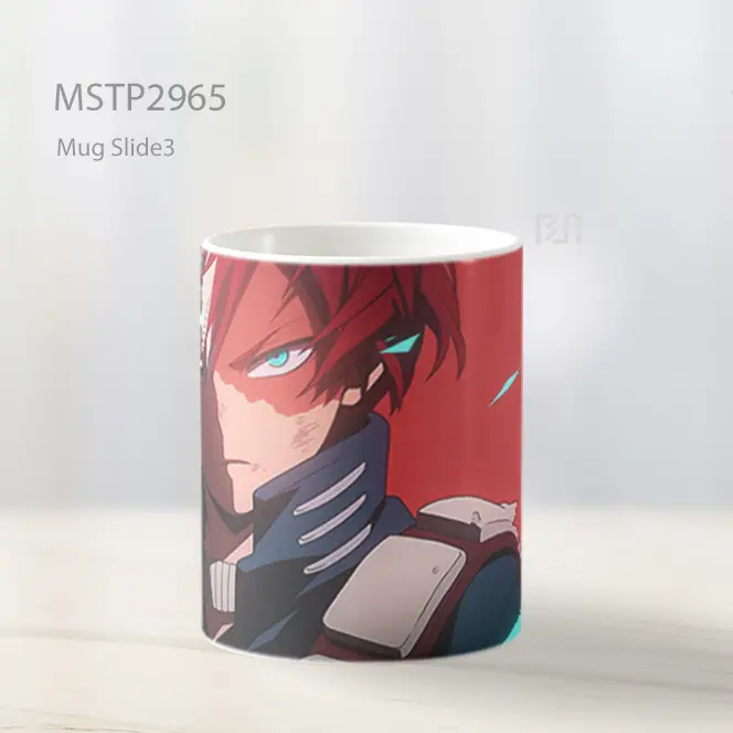 Todoroki My Hero Academia Intens Mug MSTP2965 - All-side / Desain