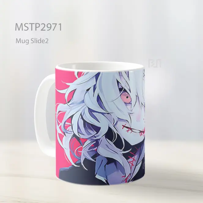 Tokyo Ghoul Juuzou Suzuya Latar Pink Mug MSTP2971 - All-side / Desain