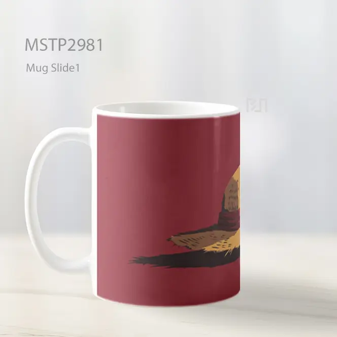 Topi Jerami Luffy Mug MSTP2981 - All-side / Desain