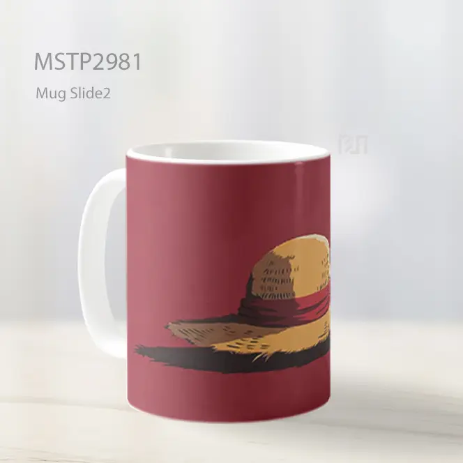 Topi Jerami Luffy Mug MSTP2981 - All-side / Desain