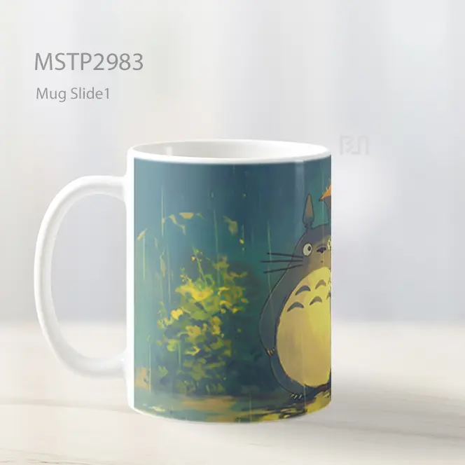 Totoro Adegan Payung Mug MSTP2983 - All-side / Desain