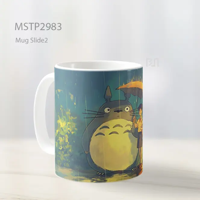 Totoro Adegan Payung Mug MSTP2983 - All-side / Desain