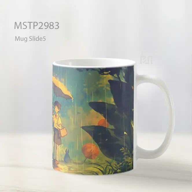 Totoro Adegan Payung Mug MSTP2983 - All-side / Desain