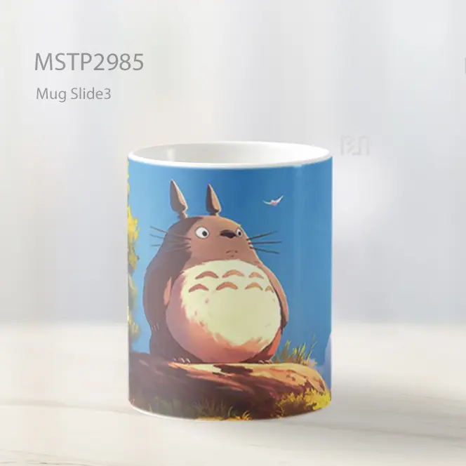 Totoro Di Atas Batu Ghibli Mug MSTP2985 - All-side / Desain