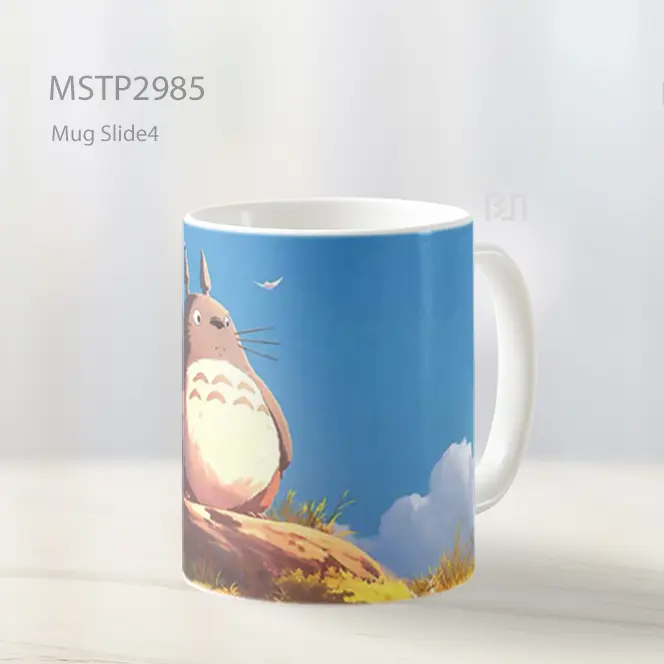 Totoro Di Atas Batu Ghibli Mug MSTP2985