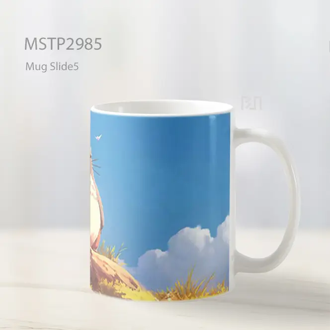 Totoro Di Atas Batu Ghibli Mug MSTP2985 - All-side / Desain