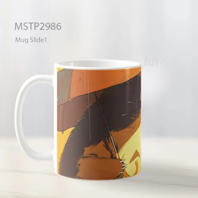 Totoro Di Bawah Payung Mug MSTP2986 - All-side / Desain