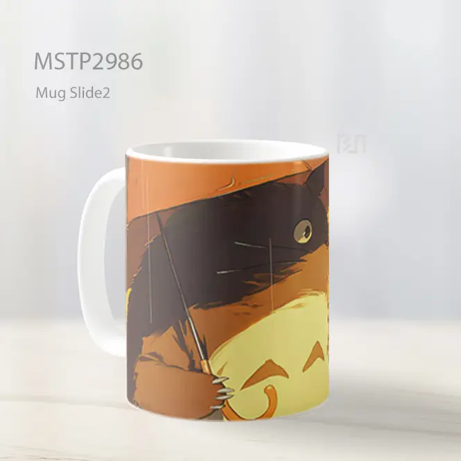Totoro Di Bawah Payung Mug MSTP2986 - All-side / Desain
