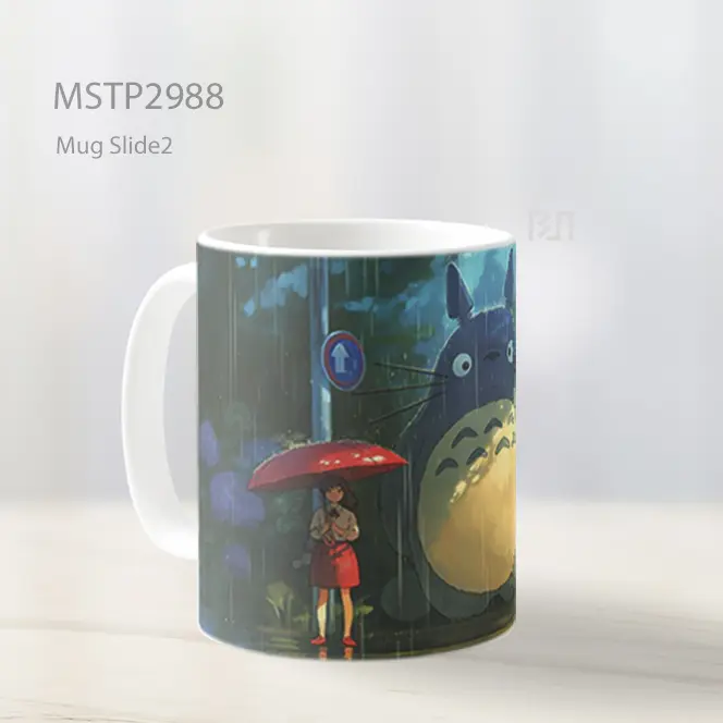 Totoro Hari Hujan Mug MSTP2988 - All-side / Desain