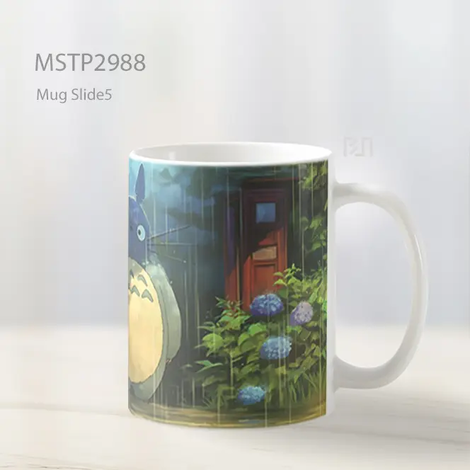 Totoro Hari Hujan Mug MSTP2988 - All-side / Desain