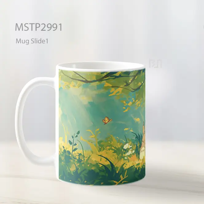 Totoro Keluarga Hutan Anime Mug MSTP2991 - All-side / Desain