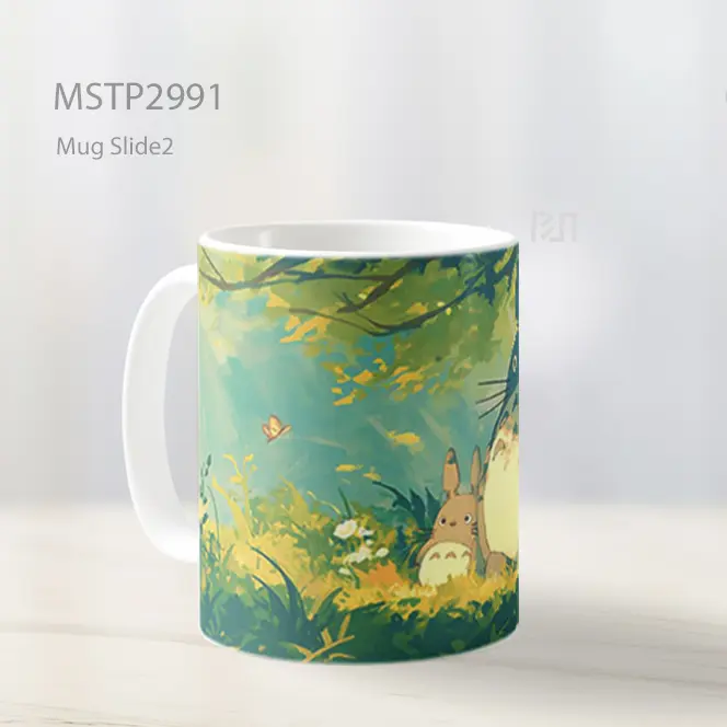 Totoro Keluarga Hutan Anime Mug MSTP2991 - All-side / Desain