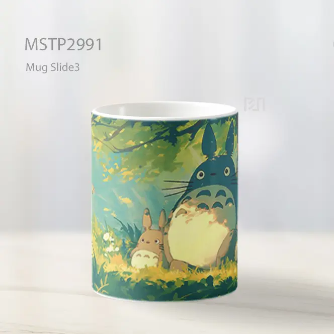 Totoro Keluarga Hutan Anime Mug MSTP2991 - All-side / Desain